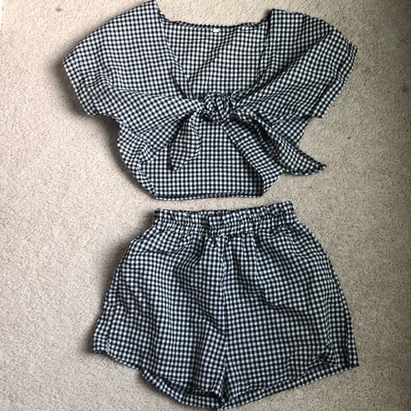 SHEIN Other - Gingham two piece romper SHEIN Other - Gingham two piece romper